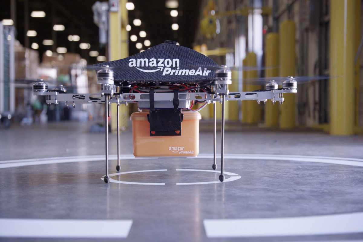 Drone Amazon Prime Air (Foto di archivio)