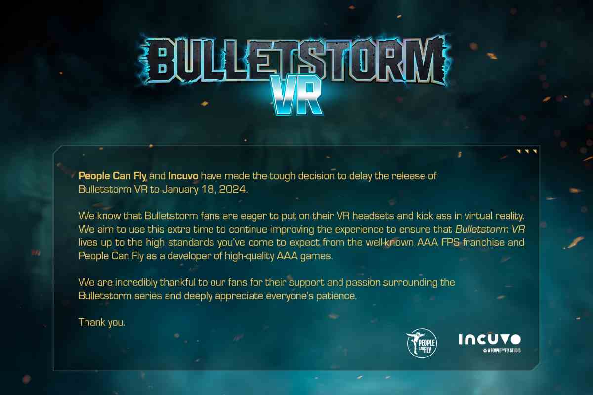 bullettstorm VR, il videogioco salta la finestra di lancio