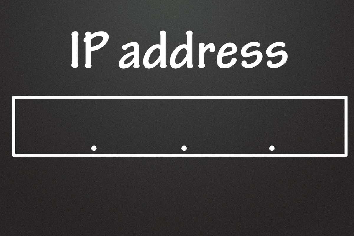 indirizzo IP da scrivere